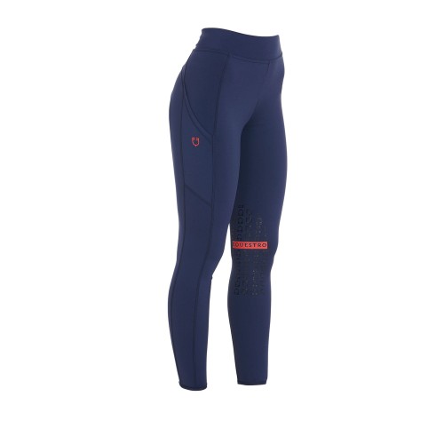 LEGGINSY DAMSKIE SLIM FIT Z LEKKIEGO ELASTYCZNEGO MATERIAŁU EQUESTRO