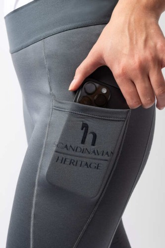 Horze Maia Legginsy jeździeckie z pełnym lejem z kieszenią na telefon komórkowy 24 h roz 36