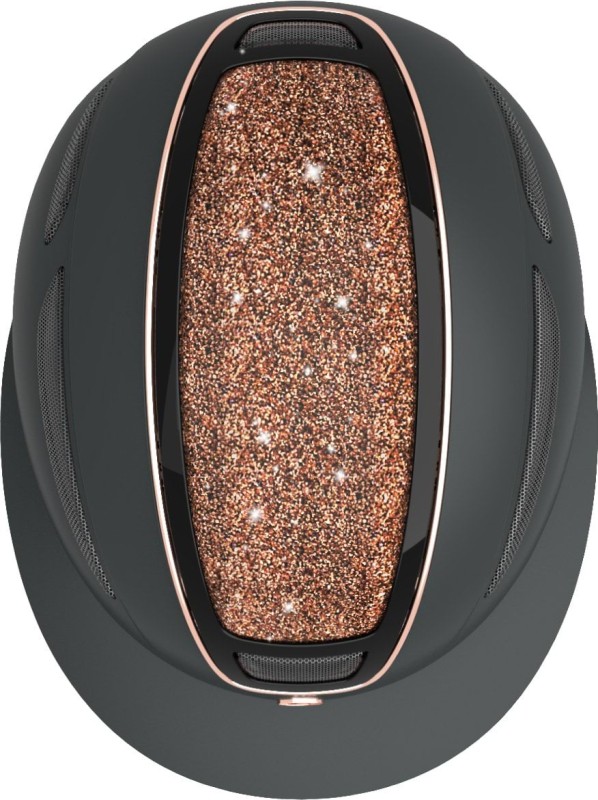 Kask jeździecki Elite Polo, różowe złoto, Covalliero1.jpg