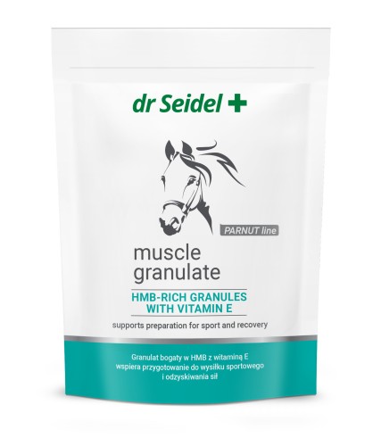 Muscle granulate Dr. Seidel 1,5 kg wspiera przygotowanie do wysiłku sportowego i odzyskiwania sił