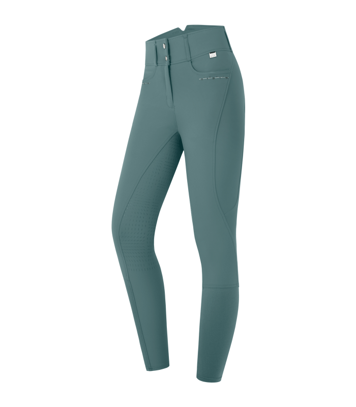 Bryczesy Mathilda Glam z wysokim stanem zielone.png