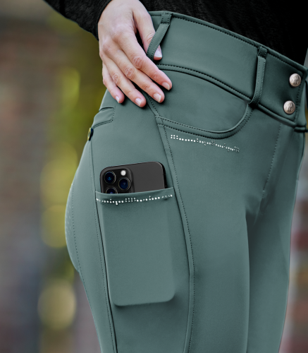 Bryczesy Mathilda Glam z wysokim stanem roz 40 24 h  