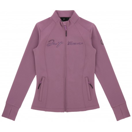 kurtka jezdziecka elastyczna fioletowa przeciwwiatrowa