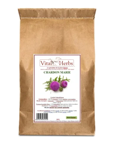 Ostropest plamisty rozdrobniony zioła  Vital Herbs 1 kg 