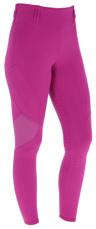 Legginsy jeździeckie z siateczką roz. 38/40 covalliero, różowe