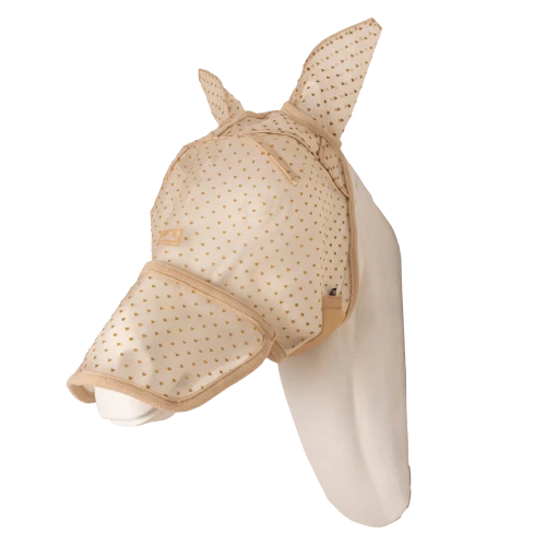 Kentucky maska przeciw owadom z uszami i nosem w serduszka bężowa Full 24 h