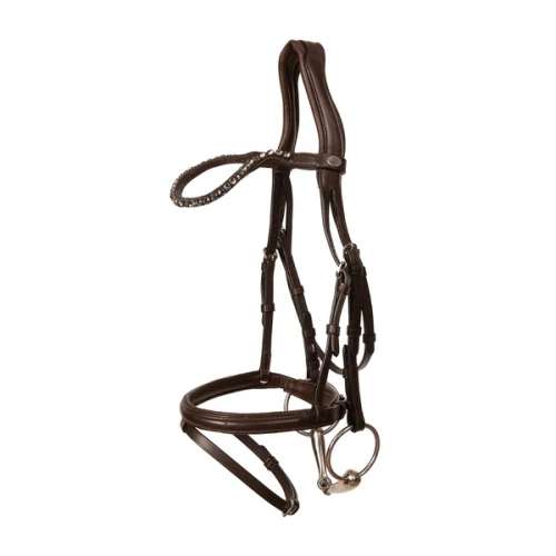 Dy’on Medium Flash Noseband Bridle SO – ogłowie z nachrapnikiem kombinowanym, miękka skóra
