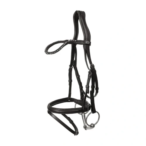 Dy’on Medium Flash Noseband Bridle SO – ogłowie z nachrapnikiem kombinowanym, miękka skóra 