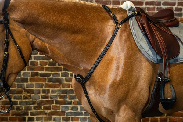skórzany napierśnik z mostkiem, stabilizacja siodła, komfort konia3.webp