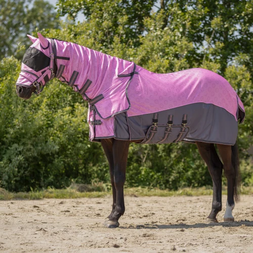 Derka z kapturem i maską przeciw owadom Qhp roz 135 cm 24 h 