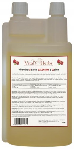 Vitamine E Forte Selenium & Lysine 1l - Witamina E, selen i lizyna